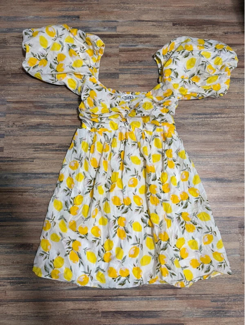 Trixxi lemon dress size small